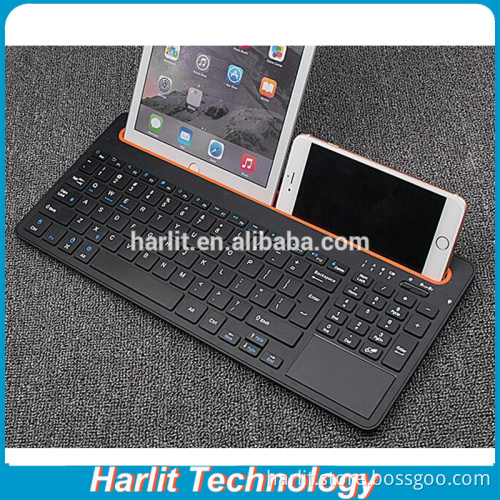 2016 New All in One Tablet Bluetooth Keyboard With Docking Stand Dual Mode Support 2 Device At The Same Time